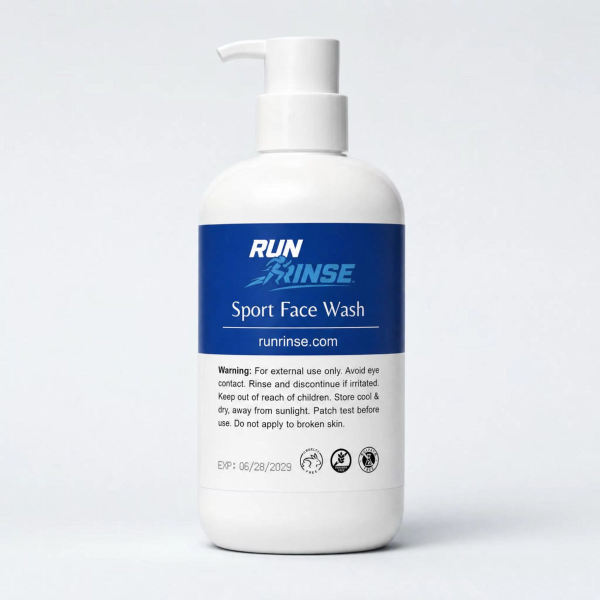 RUN & RINSE Face wash